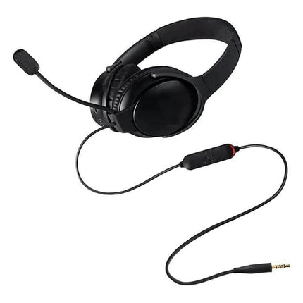 Replacement Audio Cable for Bose QC45 Headphones - black replacement cord with inline mic and 3.5mm jack for quick headphone audio restoration