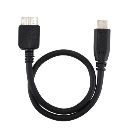 Daily Essential Cable for Connecting Devices at Home and on the Road - black Type-C to Micro B short charging and data cable
