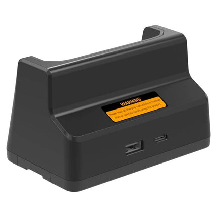 Ulefone Desk Charging Dock for Daily Phone Use at Home - black USB Type-C desk charging dock for Power Armor 16 Pro, holds phone at viewing angle