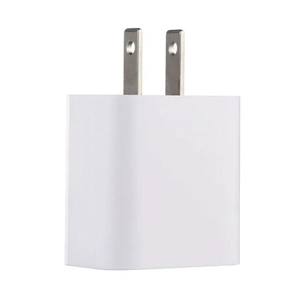 Compact Power Adapter for Travel and Daily Charging Needs - white lightweight EU plug wall charger for smartphone and tablet