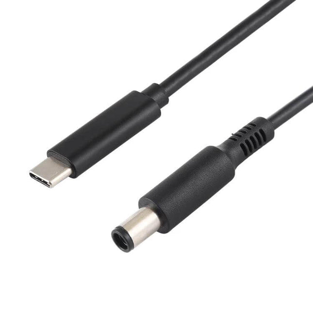 USB-C Charging Cable for Dell Laptops with 7.4 x 5.0mm Connector, 1.5 Meters Long – black USB-C to 7.4x5.0mm power cable