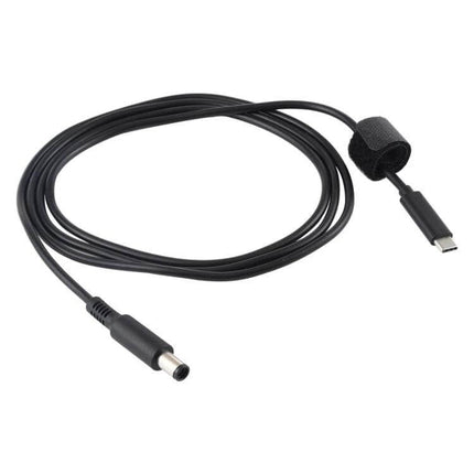 USB-C Charging Cable for Dell Laptops with 7.4 x 5.0mm Connector, 1.5 Meters Long - black power-only cable with USB-C to 7.4x5.0mm plug