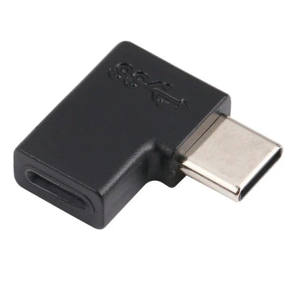 Convenient Elbow Adapter for Everyday Phone Charging Sessions - black Type-C to 8 Pin right-angle plug-and-play charging adapter