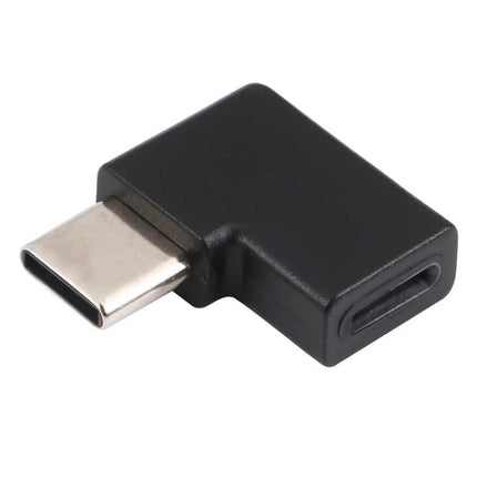 Convenient Elbow Adapter for Everyday Phone Charging Sessions - black Type-C to 8 Pin elbow charging adapter, compact plug-and-play