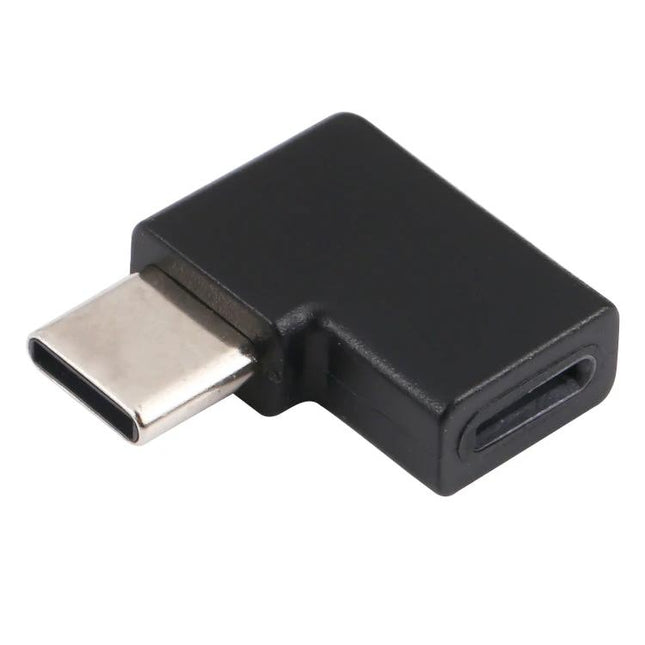 Convenient Elbow Adapter for Everyday Phone Charging Sessions - black Type-C to 8 Pin elbow charging adapter, compact plug-and-play