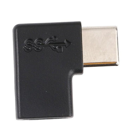 Convenient Elbow Adapter for Everyday Phone Charging Sessions - black Type-C to 8 Pin right-angle connector, plug-and-play cable saver for gaming