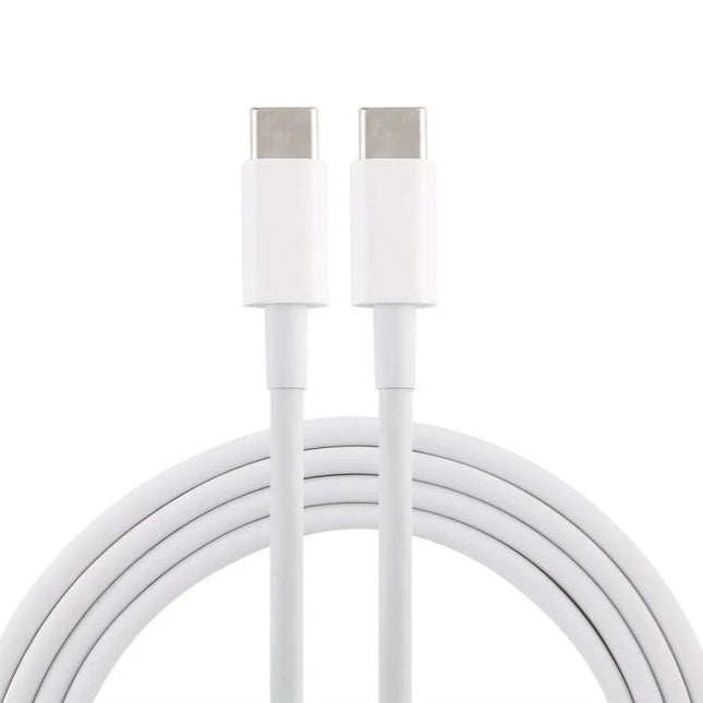 USB-C Charging Cable for Everyday Device Connections – white USB-C to USB-C cable, durable plug-and-play design, reliable power for phone and laptop