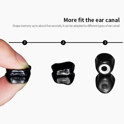 KZ Memory Foam Ear Tips Pair Medium Noise Isolating