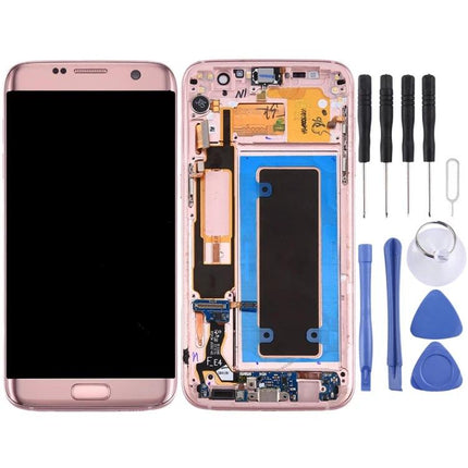 Samsung Galaxy S7 Edge Screen Replacement for Everyday Phone Use - full replacement kit with LCD, digitizer, frame and tools