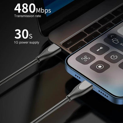 Reliable USB-C Cable for Everyday Device Charging and Travel connecting smartphone to laptop for fast 480Mbps data transfer and reliable travel-ready charging