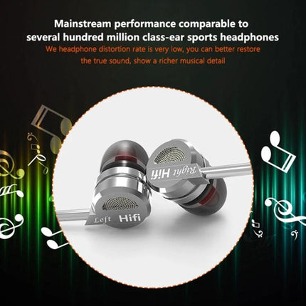 QKZ In-Ear Headphones With Mic For Commute And Workout premium metal hifi earbuds with tangle-resistant cable and ergonomic tips