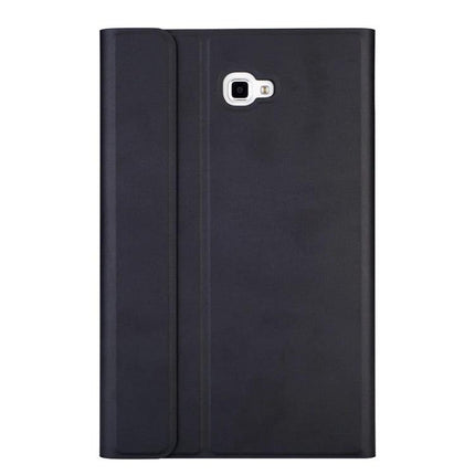 Detachable Bluetooth Keyboard Leather Case for Samsung Galaxy Tab A 10.1 with Holder - black folio cover back view