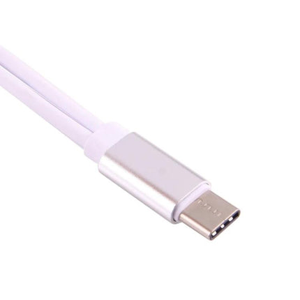 Type-C Audio Adapter for Everyday Music Connections — compact white USB-C audio adapter for smartphone to speaker/car cable
