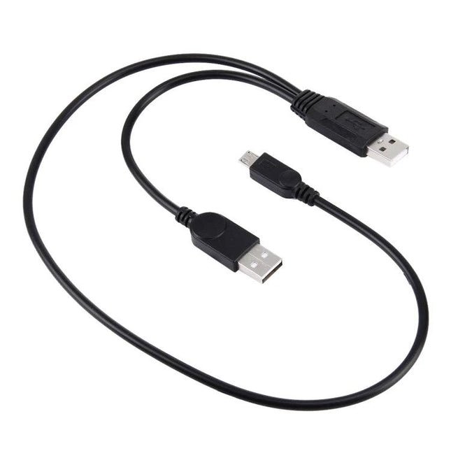 Compact Micro USB Cable for Travel and Daily Phone Use — black 20cm/50cm micro USB charging and data sync cable for travel and desk use