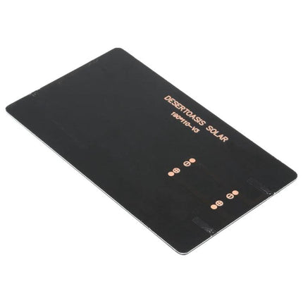 Portable DIY Solar Panel for Educational Projects and Battery Charging - compact black panel for student experiments and small DC battery charging
