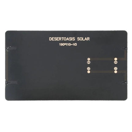 Portable DIY Solar Panel for Educational Projects and Battery Charging flat black DesertOasis Solar panel for student experiments and battery charging
