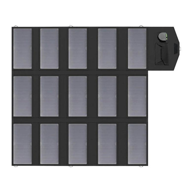 ALLPOWERS 100W Foldable Portable Solar Panel Charger unfolded black 100W portable solar panel for camping and emergency power