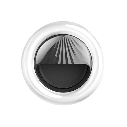 Versatile Clip-On Light for Daily Selfies and Social Media — white circular clip-on selfie light showing LED ring and black clip