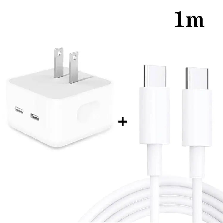 SDC-40W Dual PD USB-C Charger With Type-C Cables Power Up