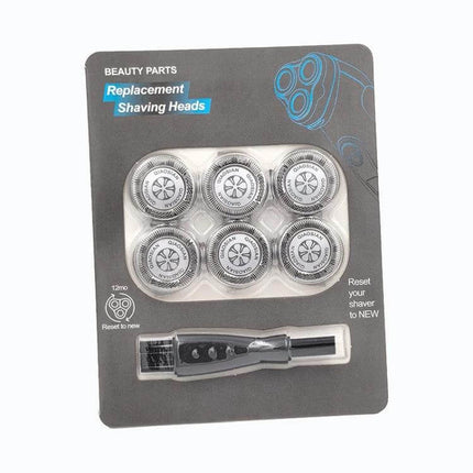 SH50 Replacement Blade For S5000 Series Shaver (6pc Set) replacement shaving heads pack with six blades and cleaning tool
