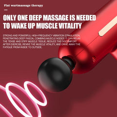 Compact USB Rechargeable Adjustable Vibration Massage Gun for Full Body Relief