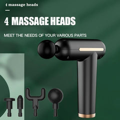 Compact USB Rechargeable Adjustable Vibration Massage Gun for Full Body Relief