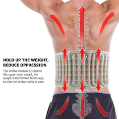 Pneumatic Lumbar Traction Support Belt with Magnetic Therapy