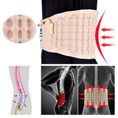 Pneumatic Lumbar Traction Support Belt with Magnetic Therapy