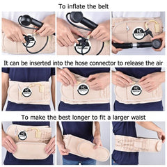 Pneumatic Lumbar Traction Support Belt with Magnetic Therapy