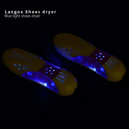Shoe Warmer Dryer With Deodorizing And Lighting, 17x5.5x4cm, US Plug - compact blue-light shoe dryer for sneakers and work shoes