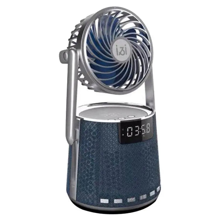 SOAIY K8 Wireless Bluetooth Dual Alarm Clock Speaker Fan