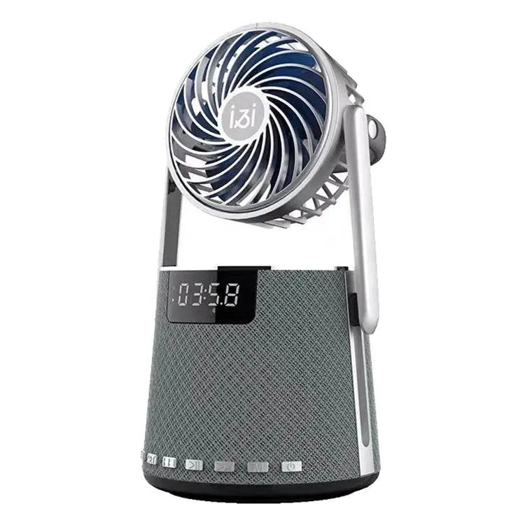 SOAIY K8 Wireless Bluetooth Dual Alarm Clock Speaker Fan