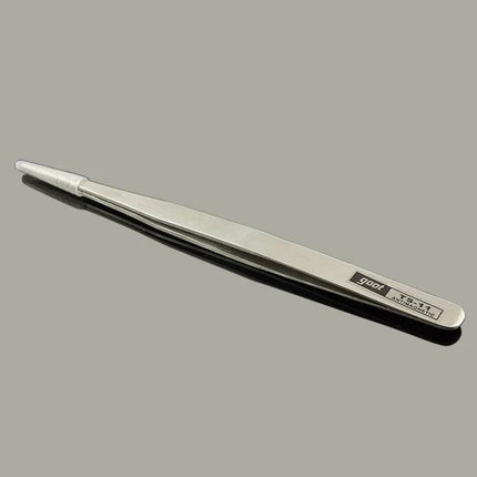 Alt Tag: Gooi Straight Steel Tweezers for Precision Grooming Tasks - anti-acid stainless steel straight tweezers for eyebrow shaping and ingrown hair removal