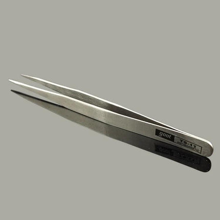 Gooi Straight Steel Tweezers for Precision Grooming Tasks - anti-acid stainless tweezer for eyebrow shaping and ingrown hair removal