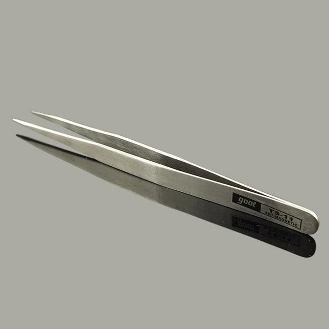 Gooi Straight Steel Tweezers for Precision Grooming Tasks - anti-acid stainless tweezer for eyebrow shaping and ingrown hair removal