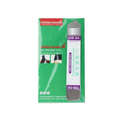 Unlimited Innovation Professional Metal Crowbar for Device Repair - thin metal opening tool in green retail packaging