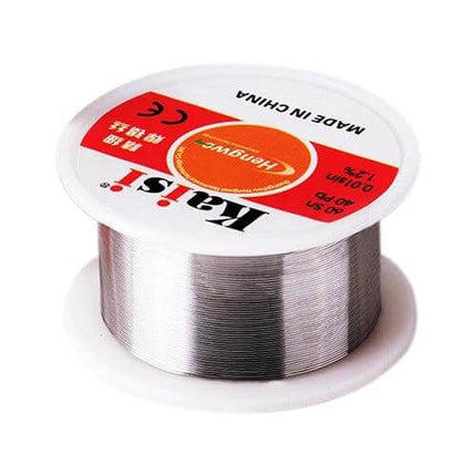 Rosin Core Solder Wire 0.3mm for Electronics 50g Ideal for PCB Work - 0.3mm reel showing clean solder for PCB repair and electronics assembly