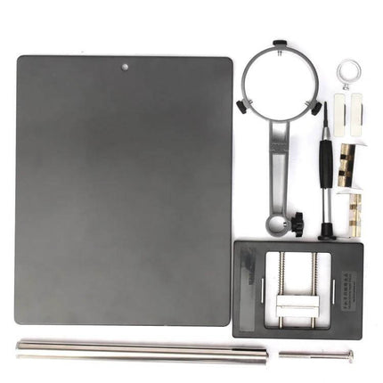 Hot Air Gun Clamp Bracket For Rework Soldering Station metal clamp holder with base plate and support rod for SMD rework