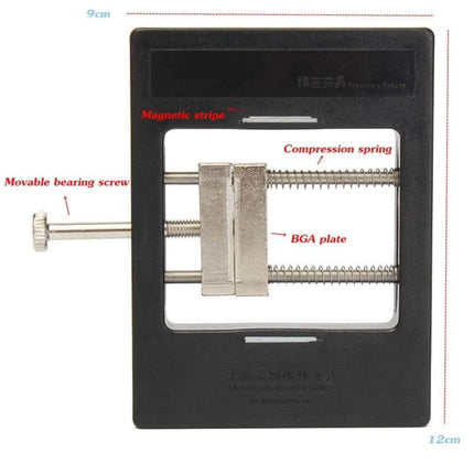 Hot Air Gun Clamp Bracket For Rework Soldering Station compact magnetic BGA plate holder with movable bearing screw and compression spring