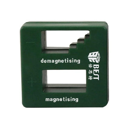 BEST Magnetizer Demagnetizer Tool for Screwdriver Tips compact green block magnetizer demagnetizer for screwdriver tips preventing dropped screws
