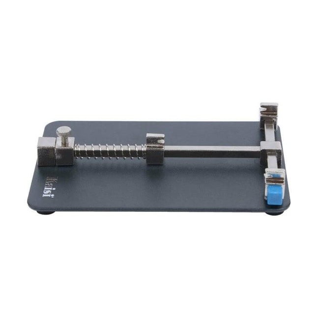 Kaisi Universal PCB Holder for Smartphone Repair Tools showing adjustable clamp on metal base for securing circuit boards during repairs