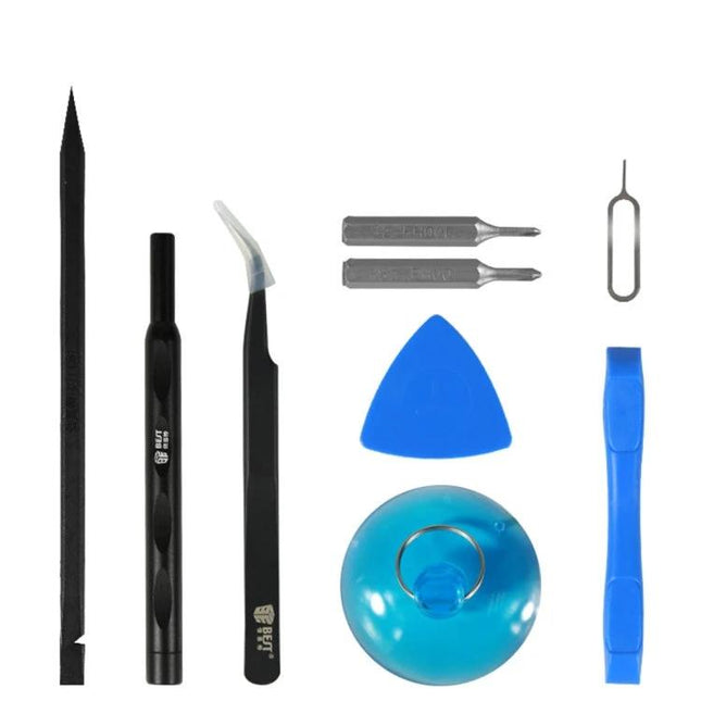 BEST Professional 9-in-1 Disassembly Tool Kit for Samsung Smartphones – compact set with tweezers, pry tools, suction cup and screwdrivers for safe phone repairs