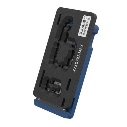 Qianli Stencil Platform for iPhone X, XS, and XS Max Repair black alignment jig for precise screen and component positioning