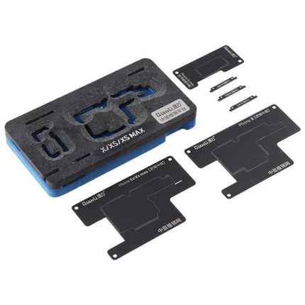 Qianli Stencil Platform for iPhone X, XS, and XS Max Repair precision alignment tool set for screen and battery repairs