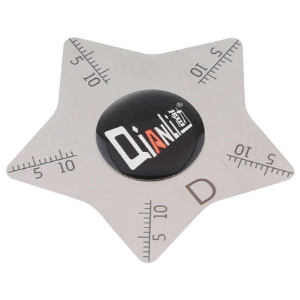 Qianli Pentagram Shaped Pry Tool for Safe Device Opening metal pentagram pry tool with ruler markings for smartphone repair