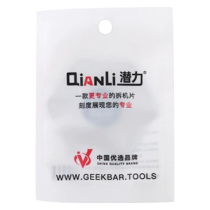 Qianli Hexagram Pry Tool with Precision Scales for Device Repair - QianLi branded packaged metal pry tool for smartphone repair, precision scales visible