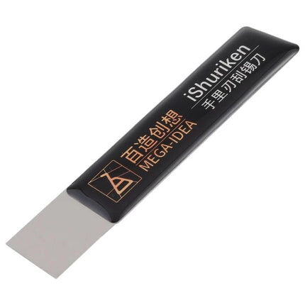 Qianli iShuriken 0.2mm Scraping Knife for Safe Electronics Work - slim metal scraper for safe adhesive and component removal