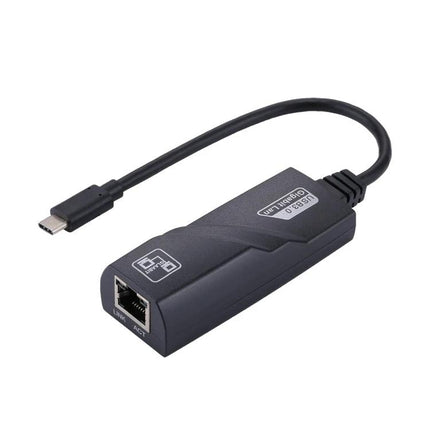 15cm USB-C to RJ45 Gigabit Ethernet Network Adapter — compact plug-and-play USB-C to Ethernet for laptops and tablets, 15cm cable