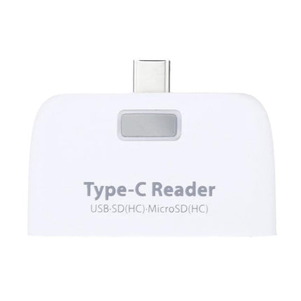 USB-C Adapter for Daily Device Connections and File Transfers compact Type-C reader for mouse, keyboard, SD and MicroSD card access