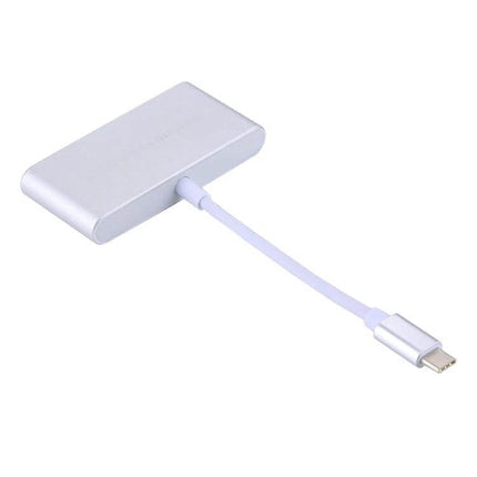 5-in-1 Multi-Port Card Reader Adapter for Smartphones and PCs connecting SD and Micro SD to phone or PC with USB 3.0 cable, slim silver travel adapter